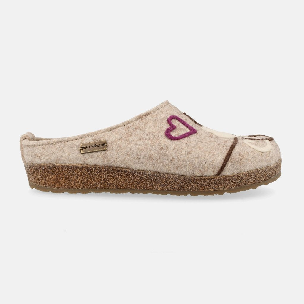 Micini beigemeliert, Wollfilz