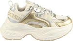Yuno One vegan nappa/mesh, cream/gold