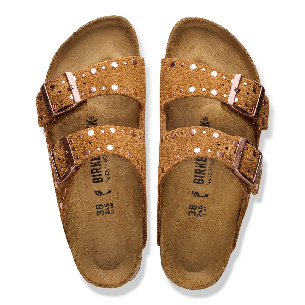 Arizona Rivet mink, Suede Leather