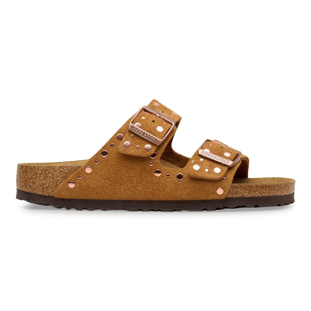 Arizona Rivet mink, Suede Leather