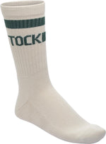 Cotton Crew oatmeal/dark teal, 73%CO,25%PA,2%EL
