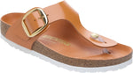 Gizeh Big Buckle HEX shine kurkuma, Natural Lea