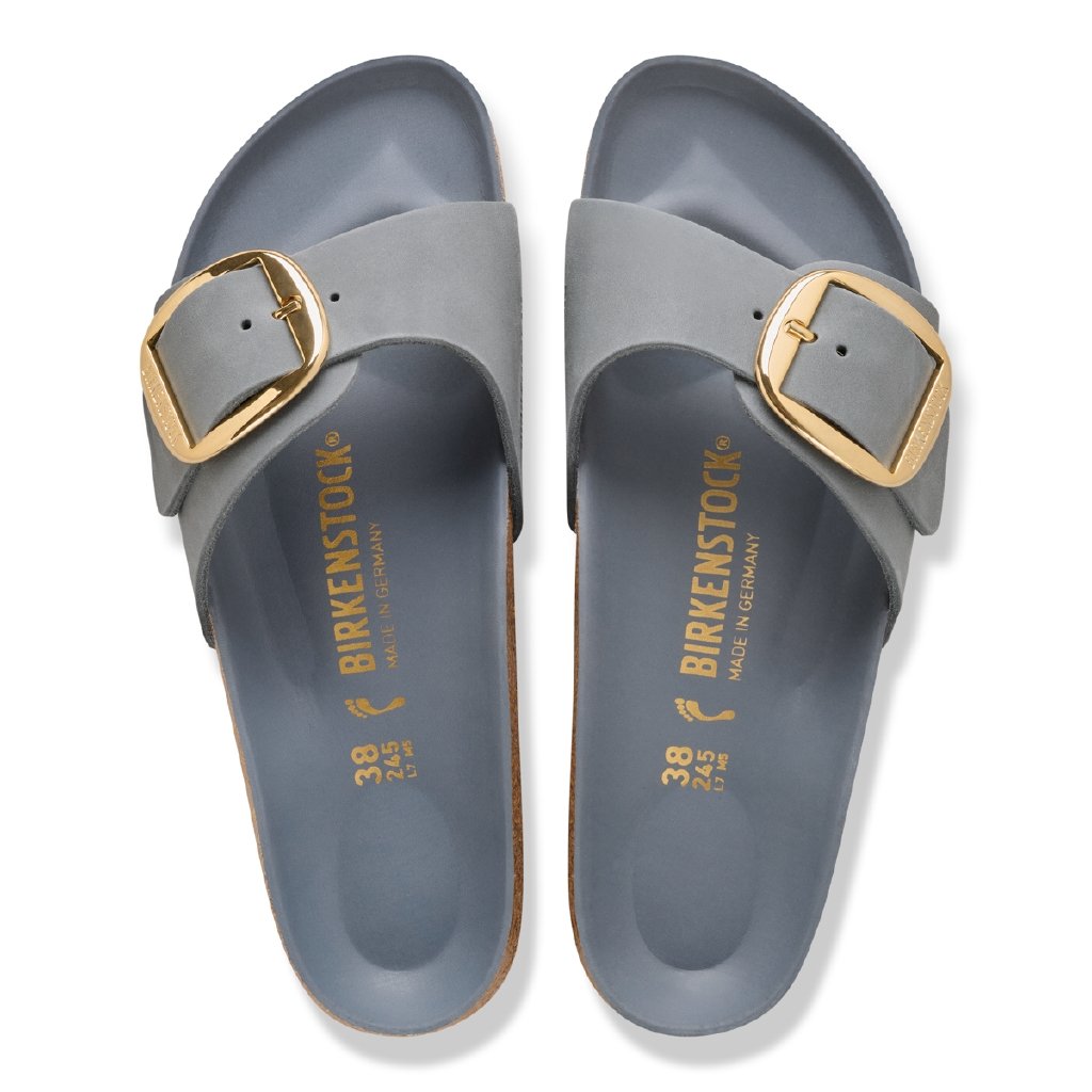 Madrid Big Buckle HEX basalt gray, Oiled leather