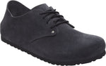 Maine S charcoal, Suede Leather