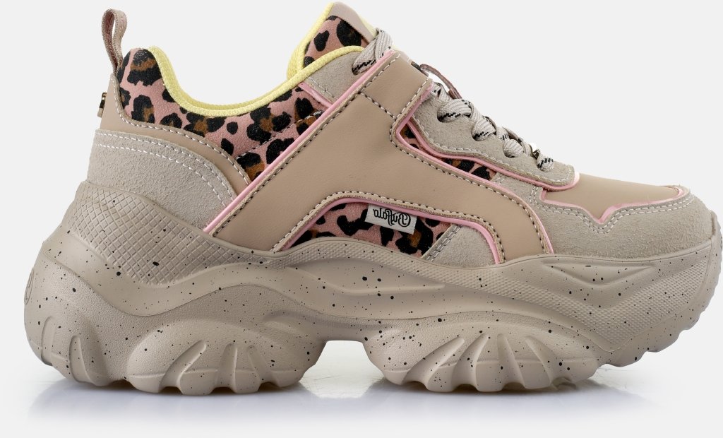 Bliss -vegan suede/nappa-beige/pink/yellow
