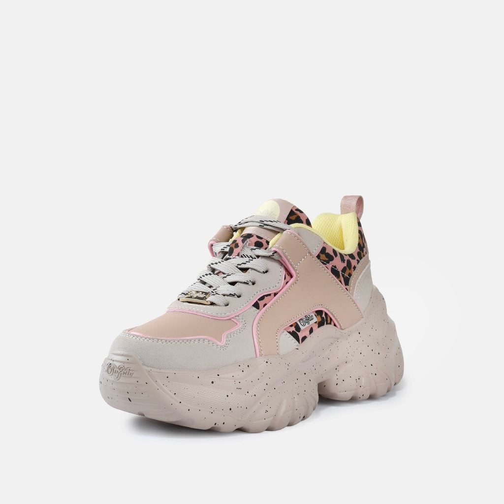 Bliss -vegan suede/nappa-beige/pink/yellow