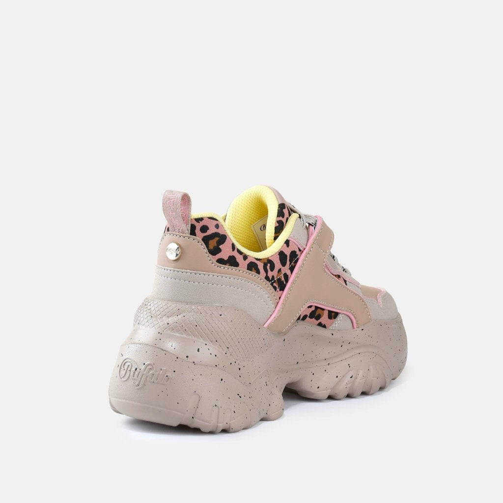 Bliss -vegan suede/nappa-beige/pink/yellow