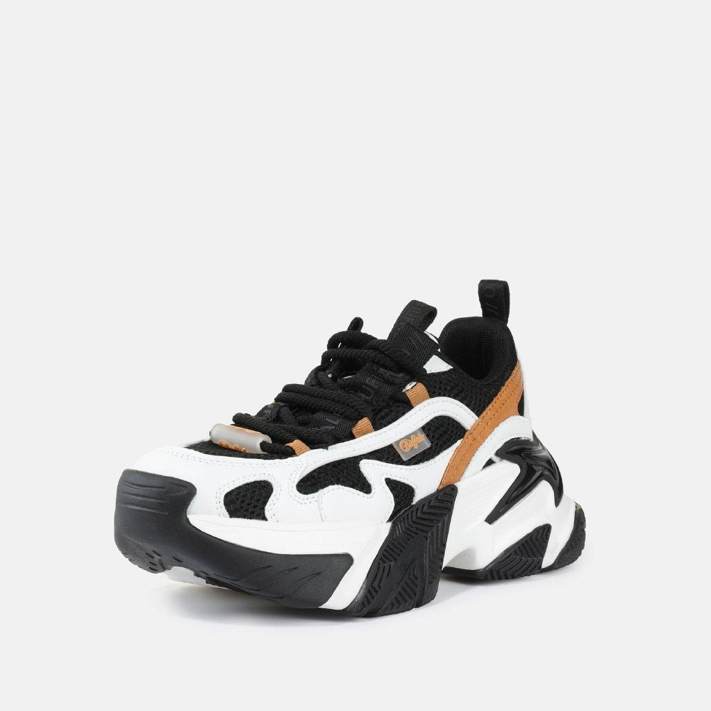 Fion One-vegan nappa/mesh-white/blk/brown