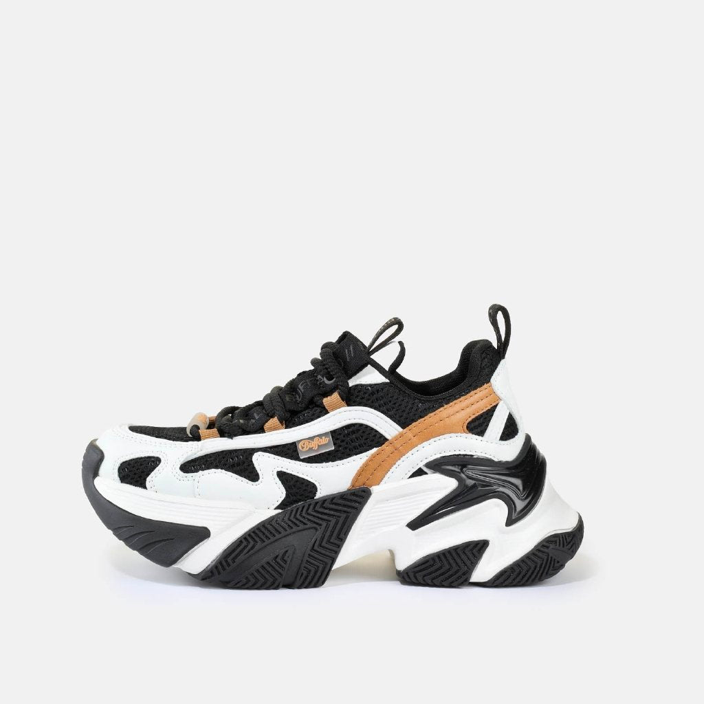 Fion One-vegan nappa/mesh-white/blk/brown