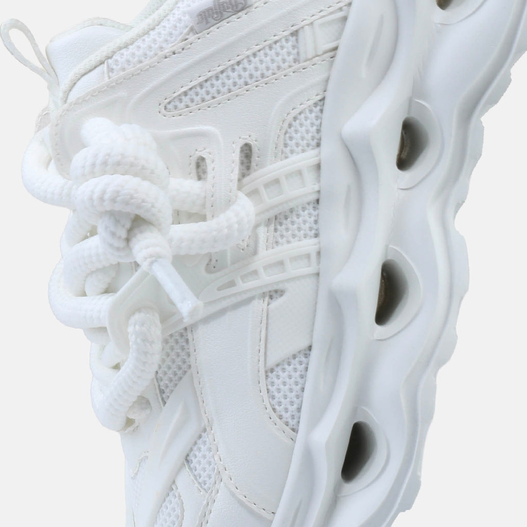 Malaga Lace-vegan nappa/mesh-white