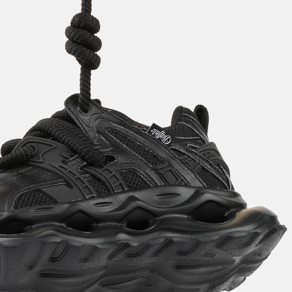 Malaga Lace-vegan nappa/mesh-black