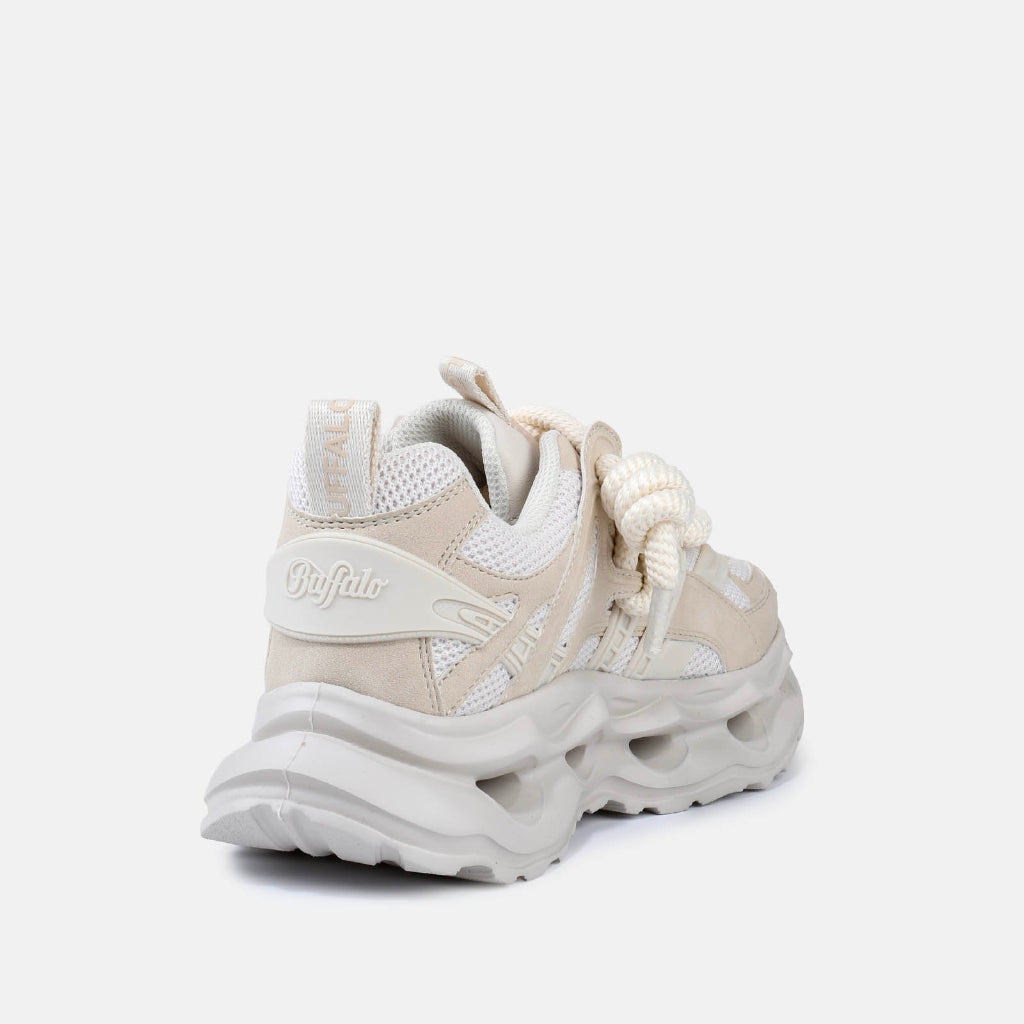 Malaga Lace-vegan nubuck/mesh-cream