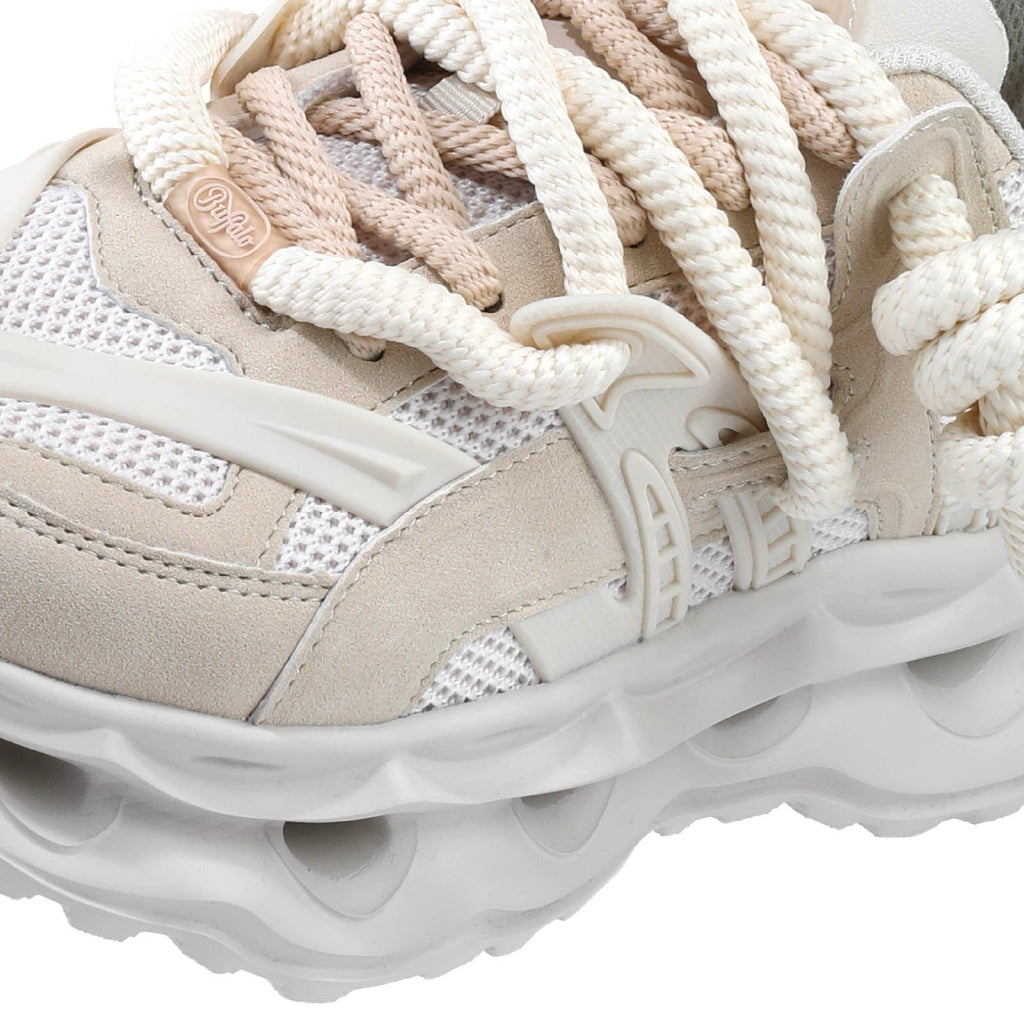 Malaga Lace-vegan nubuck/mesh-cream