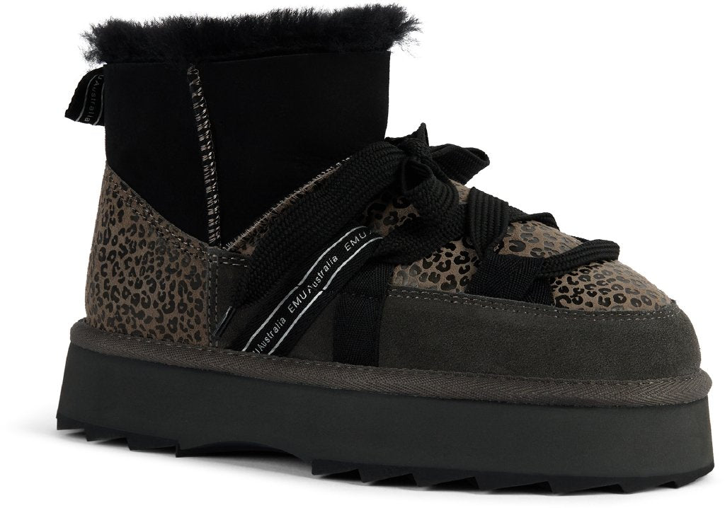 Blurred Micro Patchwork Leo charcoal