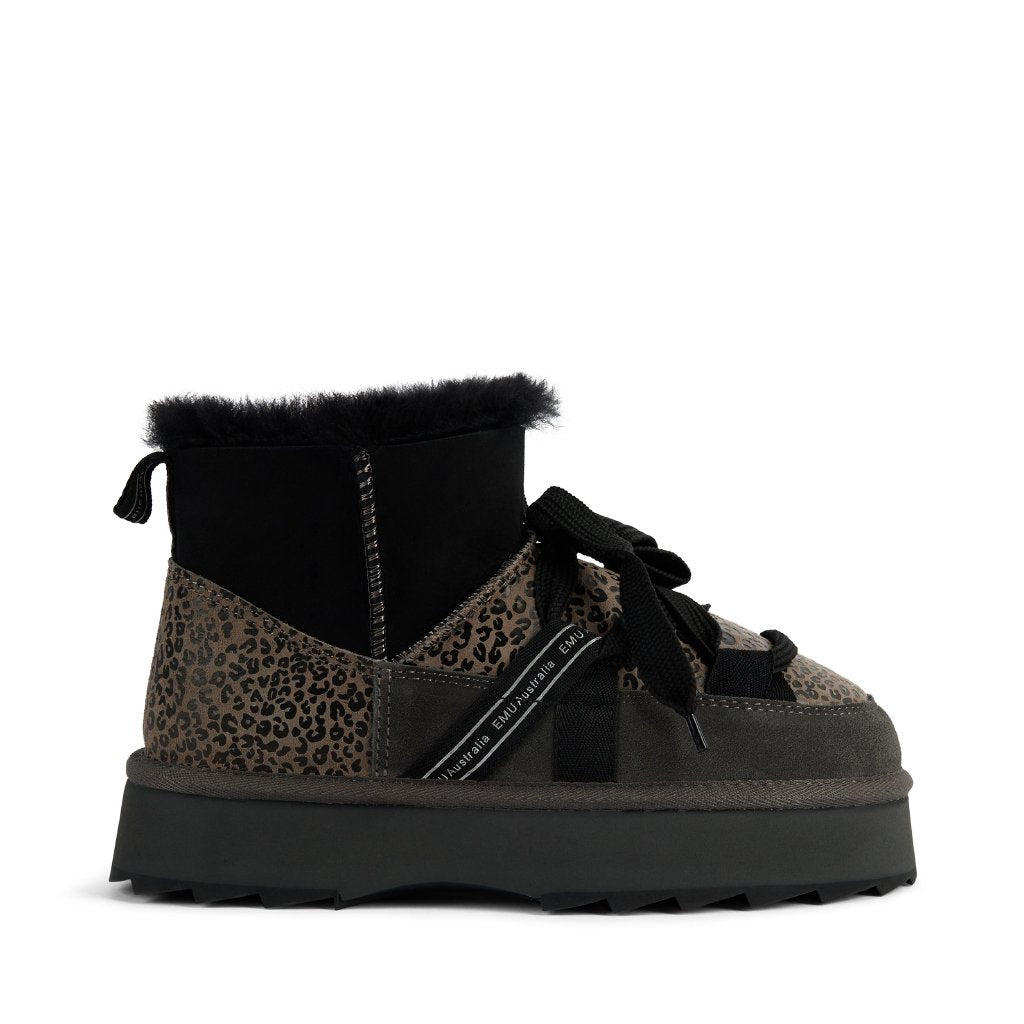 Blurred Micro Patchwork Leo charcoal