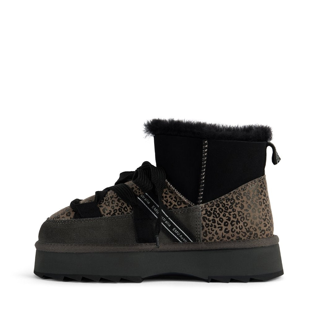 Blurred Micro Patchwork Leo charcoal