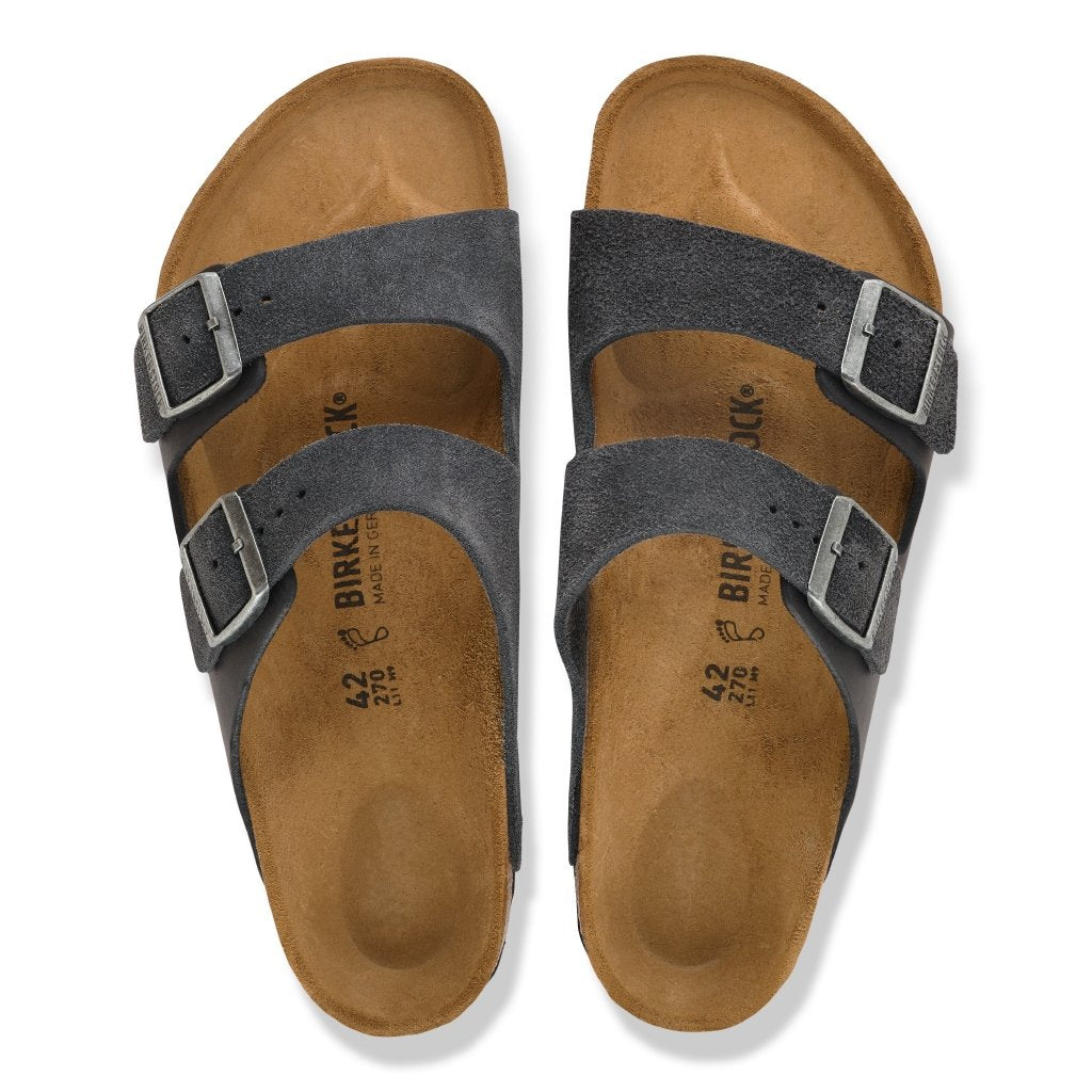 Arizona charcoal, Suede Leather/Oiled Leather