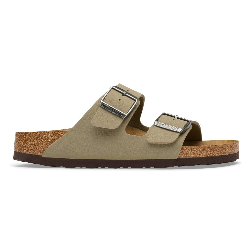 Arizona faded khaki/dark brown sole, Birko Flor