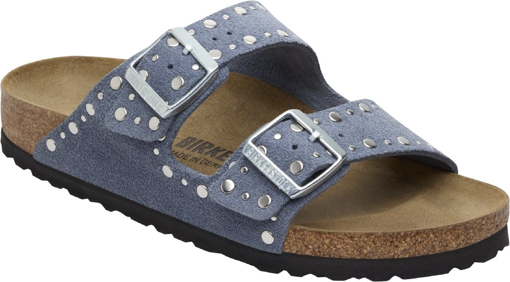 Arizona Rivet stone blue, Suede Leather