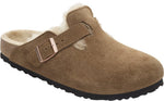 Boston Shearling dark tea, Suede Leather