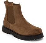 Highwood Slip On Mid S dark tea, Suede Leather
