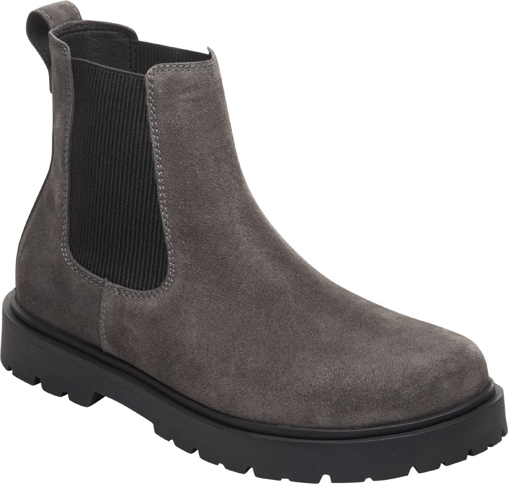 Highwood Slip On Mid N velvet gray, Suede Leather