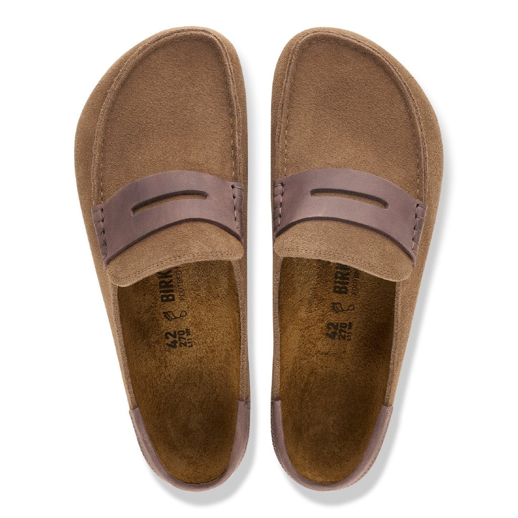 Naples Wrapped dark tea, Suede Leather/Oiled Lea