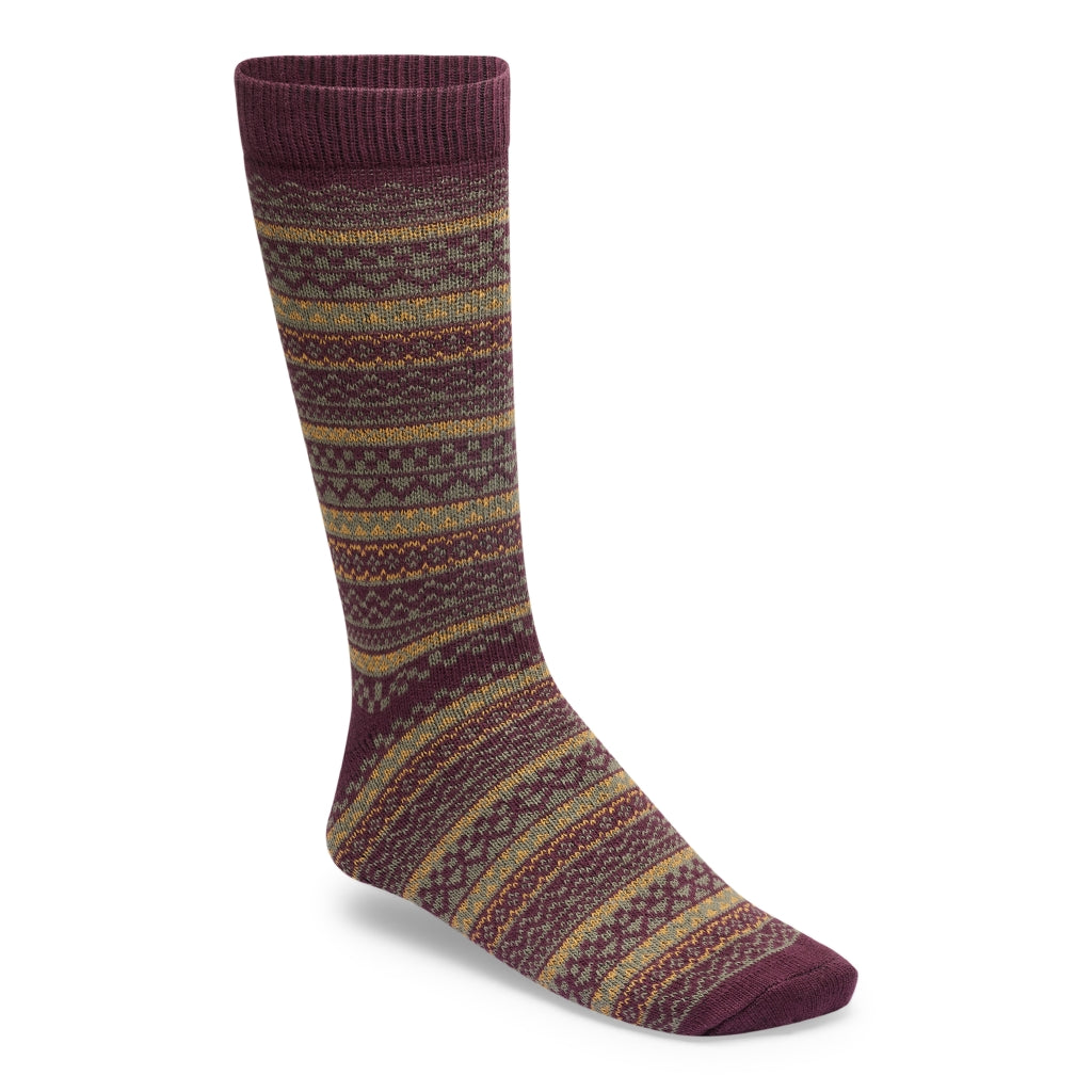 Cotton Pattern ochre/zinf./thyme, 88%CO,11%PA,1%EL
