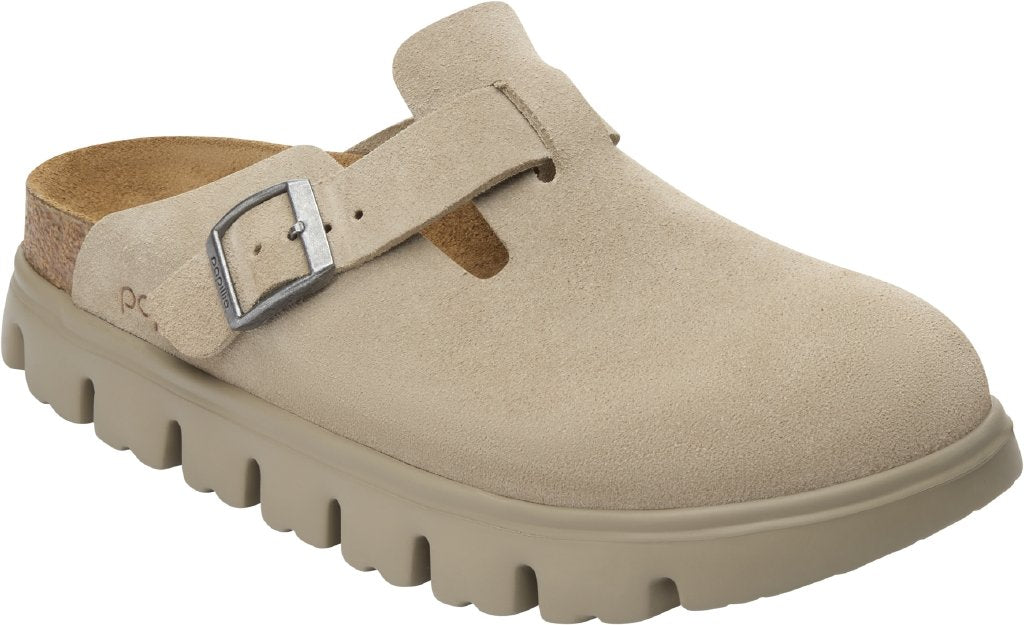 Boston Chunky taupe, Suede Leather