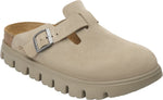 Boston Chunky taupe, Suede Leather