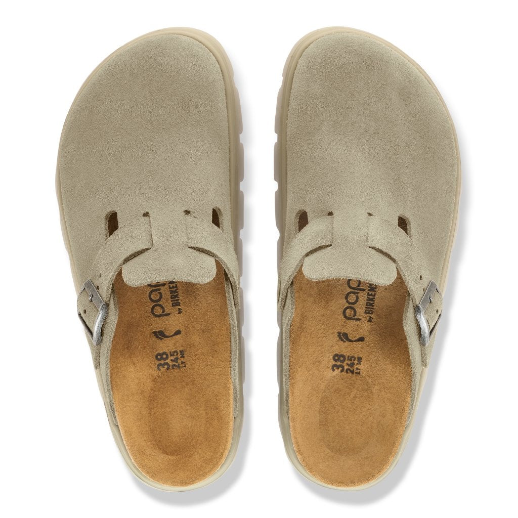 Boston Chunky taupe, Suede Leather