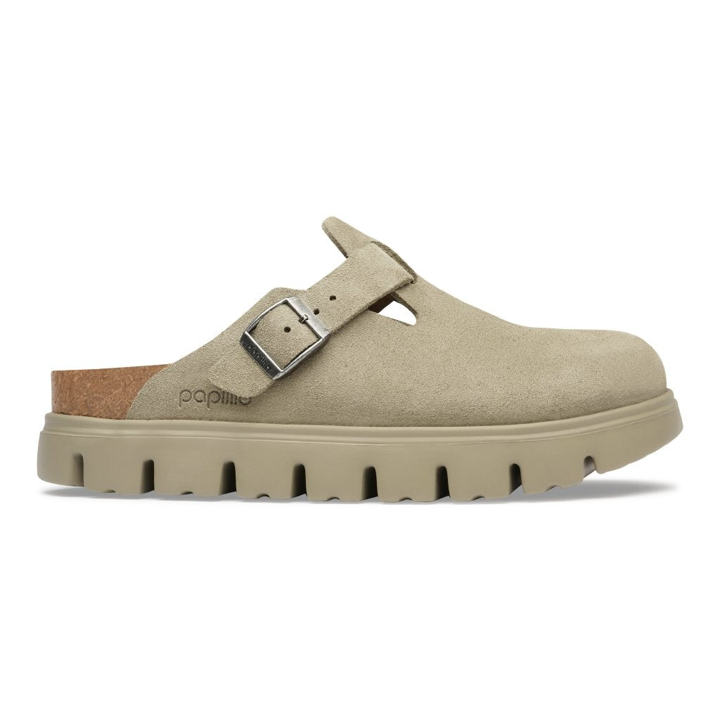 Boston Chunky taupe, Suede Leather