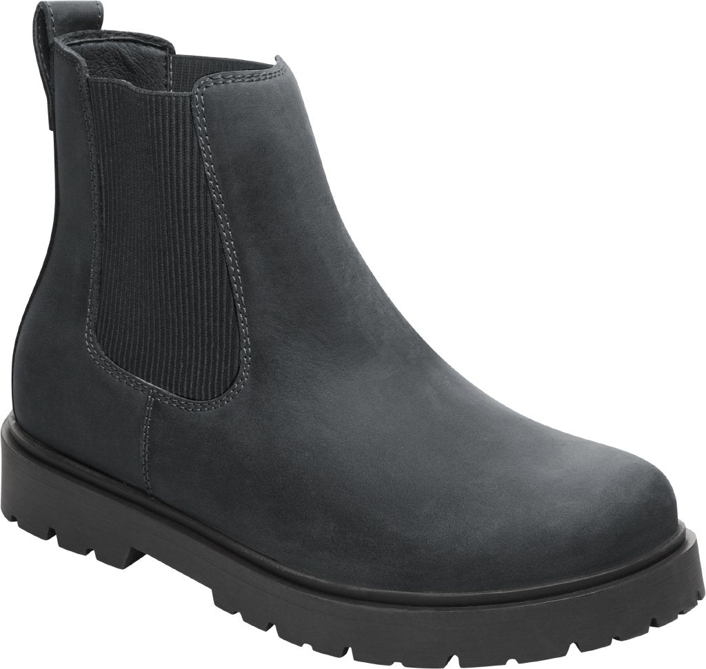 Highwood Slip On Mid S black, Oiled Leather