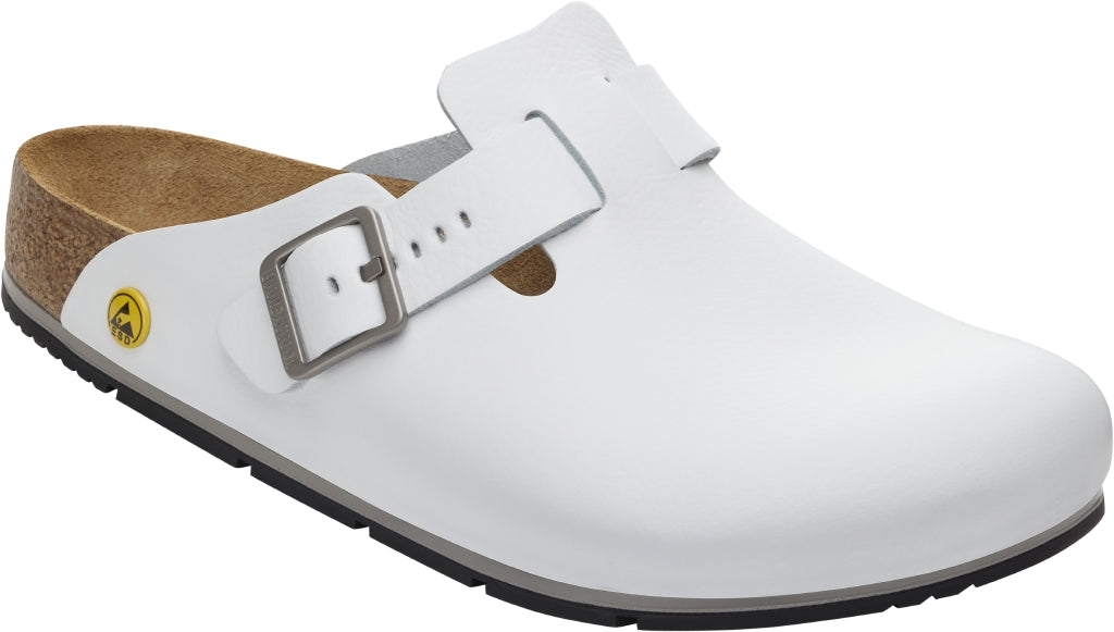 Boston PRO ESD white, Leather