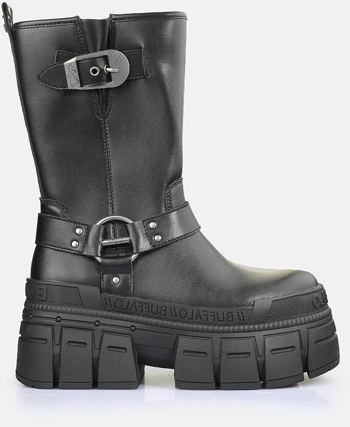 Gospher Biker Mid-vegan nappa-black