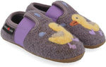 Quak Quak aubergine, Walkstoff